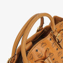 MCM Cognac Visetos Drawstring Tote Bag