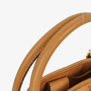MCM Cognac Visetos Drawstring Tote Bag