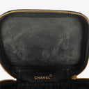 Chanel Black Caviar Leather Vanity Case
