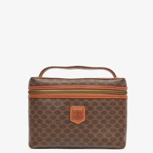 Celine Brown Macadam Vanity Handbag