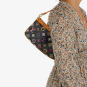 Louis Vuitton Takashi Murakami Pochette Accessoire Black Multicolor Clutch Handbag