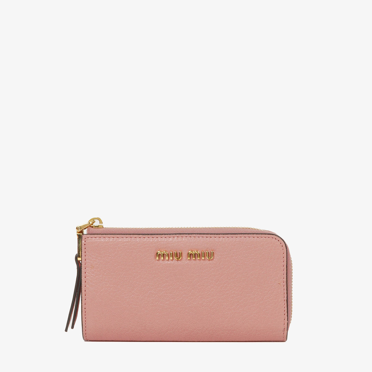 Miu Miu Madras Rosa N Leather Key Chain