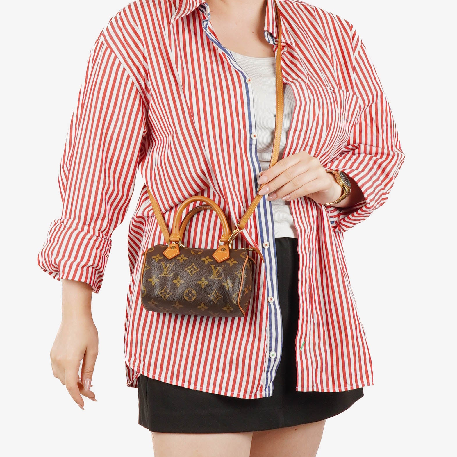 Louis Vuitton Nano Speedy Monogram Canvas Mini Bag