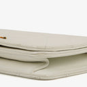 Chanel Mini Classic White Quilted Lambskin Full Flap Wallet On Chain WOC With 24K Gold-Plated Hardware