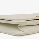 Chanel Mini Classic White Quilted Lambskin Full Flap Wallet On Chain WOC With 24K Gold-Plated Hardware