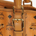 MCM Cognac Visetos Drawstring Tote Bag