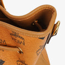MCM Cognac Visetos Drawstring Tote Bag