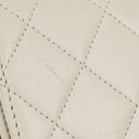 Chanel Mini Classic White Quilted Lambskin Full Flap Wallet On Chain WOC With 24K Gold-Plated Hardware