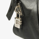 Prada Black Leather Saffiano Briefcase