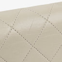 Chanel Mini Classic White Quilted Lambskin Full Flap Wallet On Chain WOC With 24K Gold-Plated Hardware
