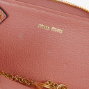 Miu Miu Madras Rosa N Leather Key Chain