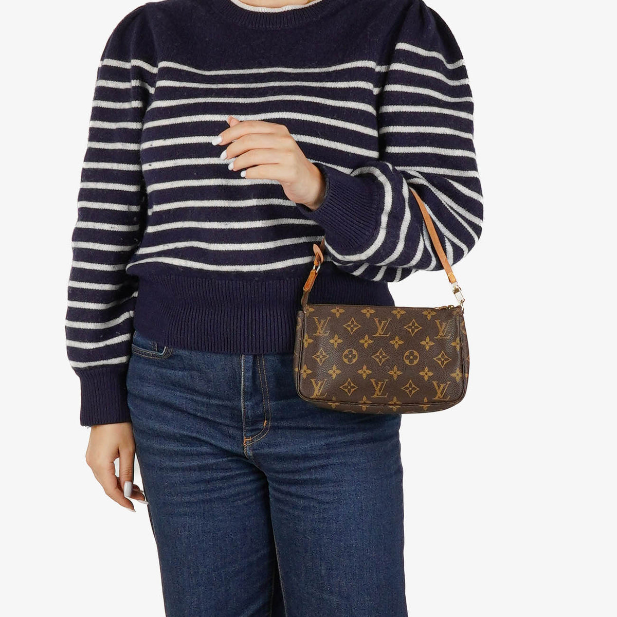 Louis Vuitton Pochette Accessoires Monogram Canvas Clutch Handbag