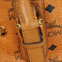 MCM Cognac Visetos Drawstring Tote Bag