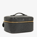 Chanel Black Caviar Leather Vanity Case