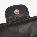 Chanel Quillted Lambskin Light Black Flap Wallet
