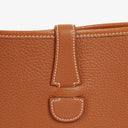 Hermes Evelyne I 32 Gold Taurillon Clemence Leather Shoulder Bag