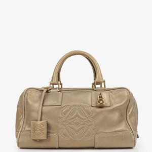 Loewe Amazona 28 Metallic Calfskin Handbag