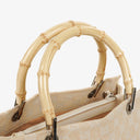 Gucci Bamboo Top Handle Beige Bag