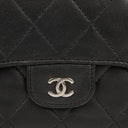 Chanel Quillted Lambskin Light Black Flap Wallet