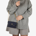 Dior Trotter Chain Navy Shoulder Bag