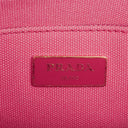 Prada Peonia Canapa Denim Logo Tote Bag