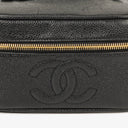 Chanel Black Caviar Leather Vanity Case