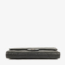 Chanel Quillted Lambskin Light Black Flap Wallet
