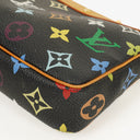 Louis Vuitton Takashi Murakami Pochette Accessoire Black Multicolor Clutch Handbag