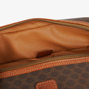 Celine Brown Triomphe Macadam Vanity Handbag