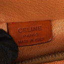 Celine Brown Triomphe Macadam Vanity Handbag