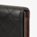 Chanel Quillted Lambskin Light Black Flap Wallet
