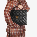 Chanel CC Maxi Logo Black Caviar Leather Briefcase
