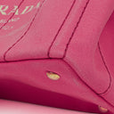 Prada Peonia Canapa Denim Logo Tote Bag