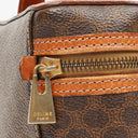 Celine Brown Triomphe Macadam Vanity Handbag