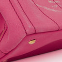 Prada Peonia Canapa Denim Logo Tote Bag