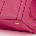 Prada Peonia Canapa Denim Logo Tote Bag