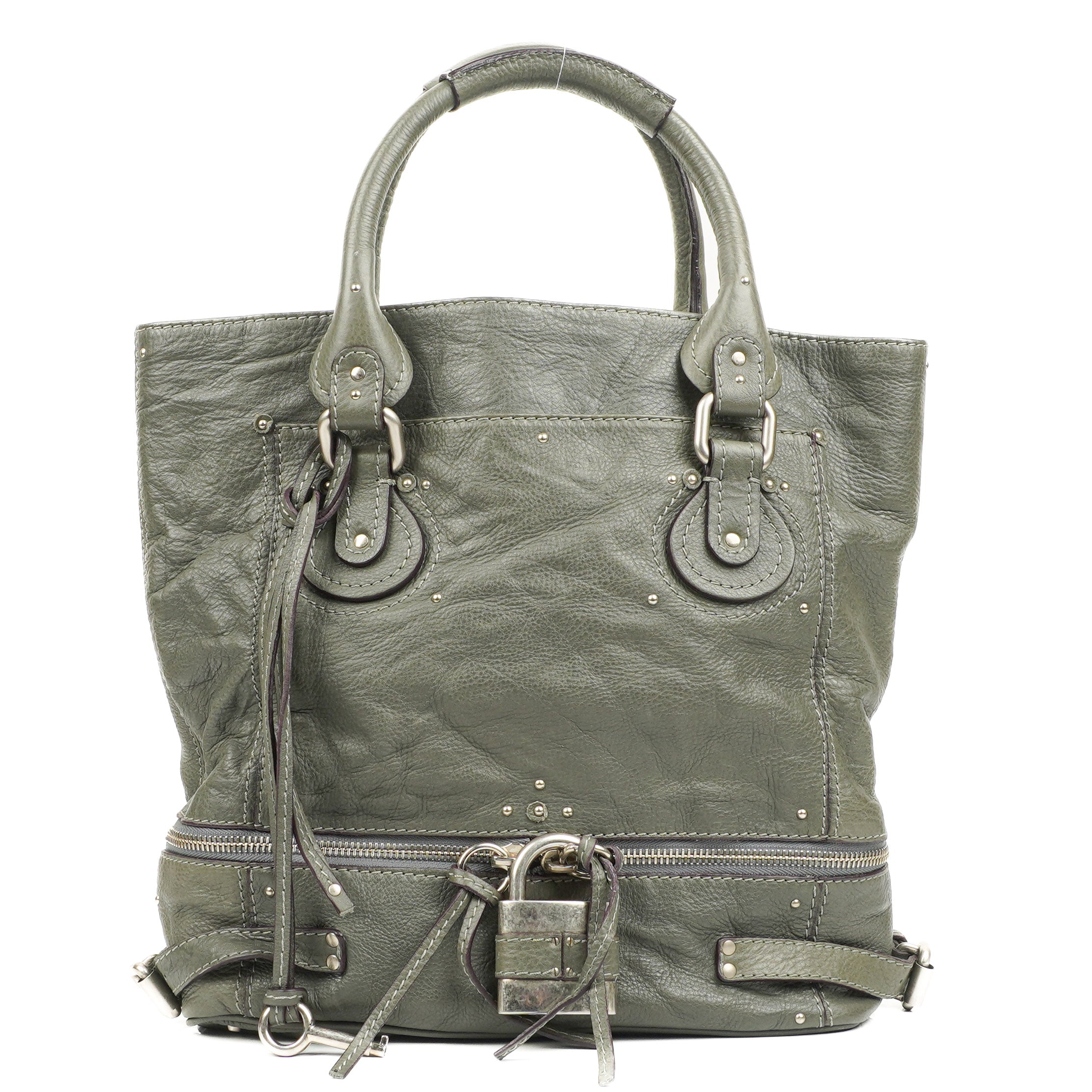 Chloe Paddington Large Craie Leather Tote Bag