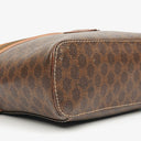 Celine Brown Triomphe Macadam Vanity Handbag