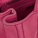Prada Peonia Canapa Denim Logo Tote Bag