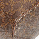 Celine Brown Triomphe Macadam Vanity Handbag