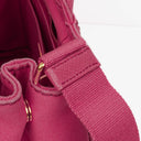 Prada Peonia Canapa Denim Logo Tote Bag