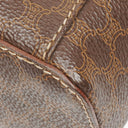 Celine Brown Triomphe Macadam Vanity Handbag