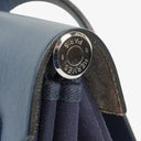 Hermes Herbag Navy Canvas Vache Hunter MM 2 In 1 Bag