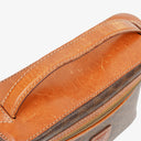 Celine Brown Triomphe Macadam Vanity Handbag