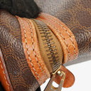 Celine Brown Triomphe Macadam Vanity Handbag