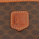 Celine Brown Triomphe Macadam Vanity Handbag