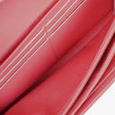 Chanel Large Boy Gusset Pink Chevron Quilted Leather Flap Wallet