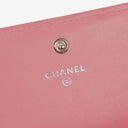 Chanel Large Boy Gusset Pink Chevron Quilted Leather Flap Wallet