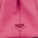 Prada Peonia Canapa Denim Logo Tote Bag