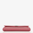 Chanel Large Boy Gusset Pink Chevron Quilted Leather Flap Wallet